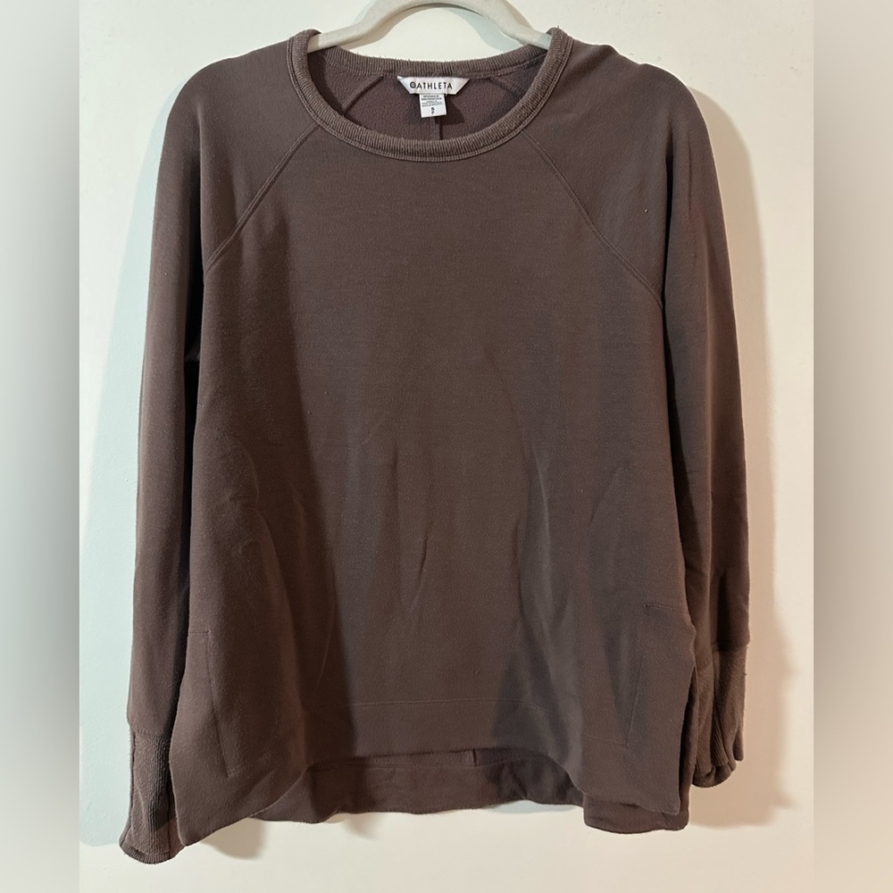 Athleta Mauve Coaster Luxe Recover Sweatshirt